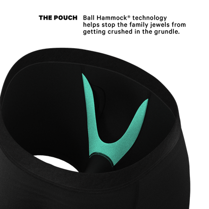 The 009 | Black Tuxedo Ball Hammock® Pouch Underwear Fly