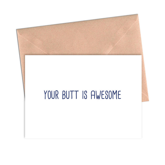 Your Butt Is Awesome Funny Valentine Anniversary Love