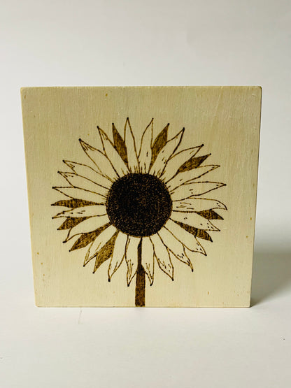 4x4 Wood Burned Art