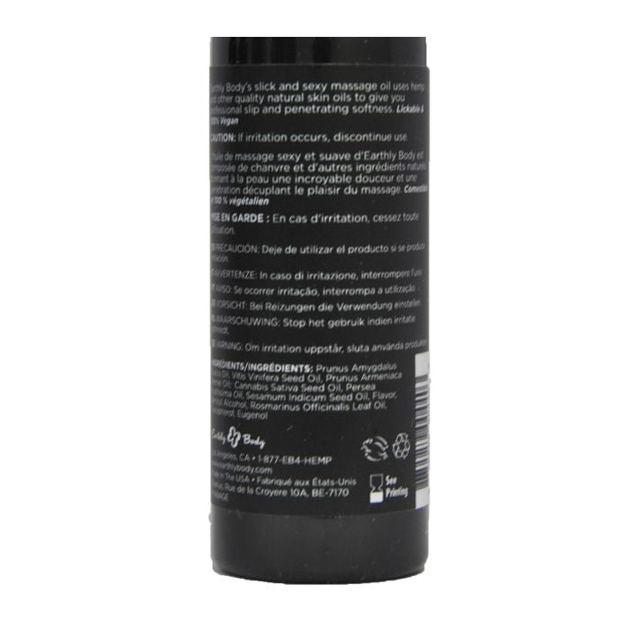 Earthly Body Edible Massage Oil  - 2 oz
