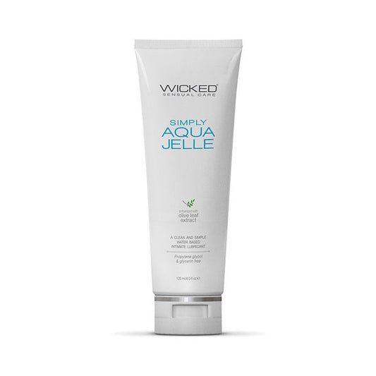 Wicked Simply Aqua Jelle  Lubricant - 4 oz