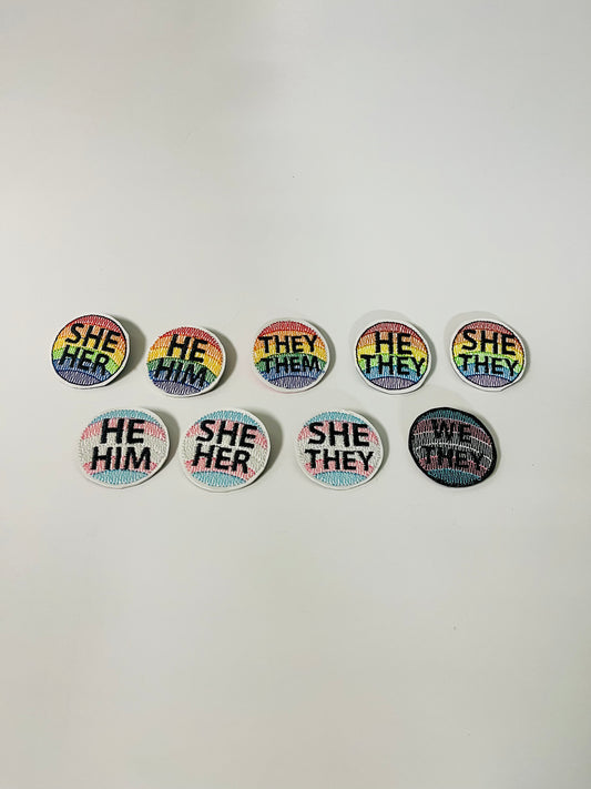 PS Forever Pronoun Pins