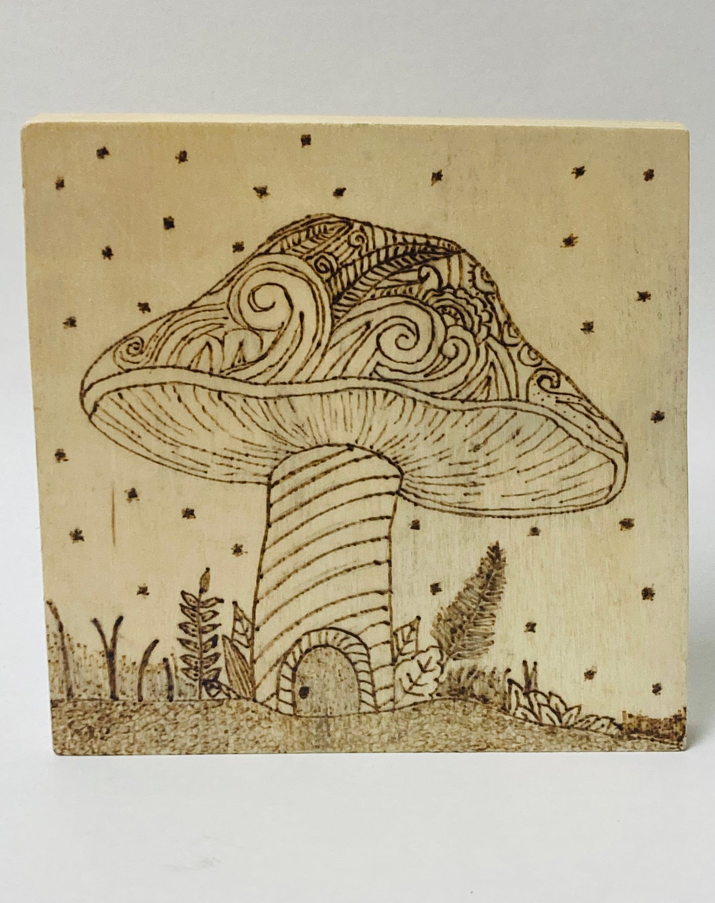 4x4 Wood Burned Art