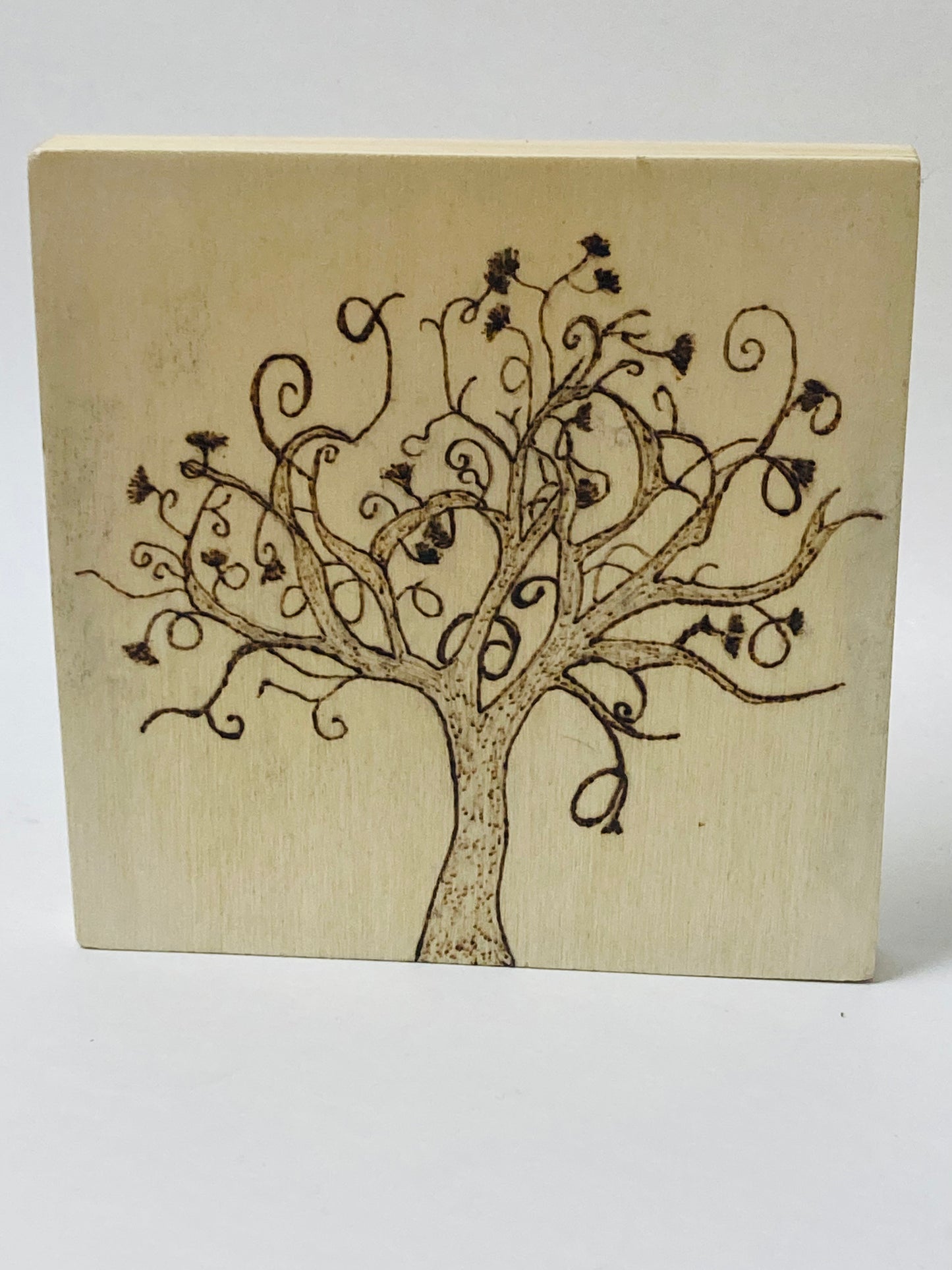 4x4 Wood Burned Art