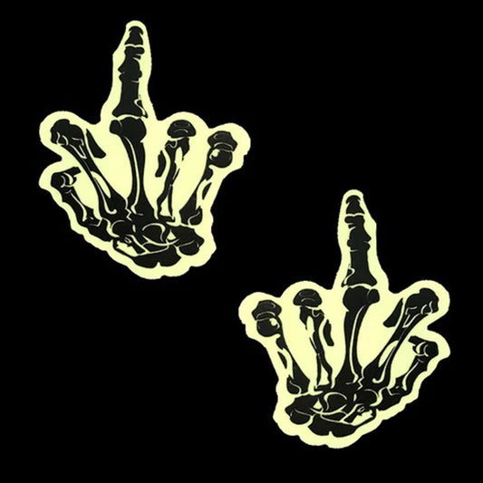 FU Glow in The Dark Skeleton Hand Pasties