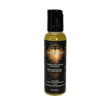 KS Leather Pheromone Massage Oil