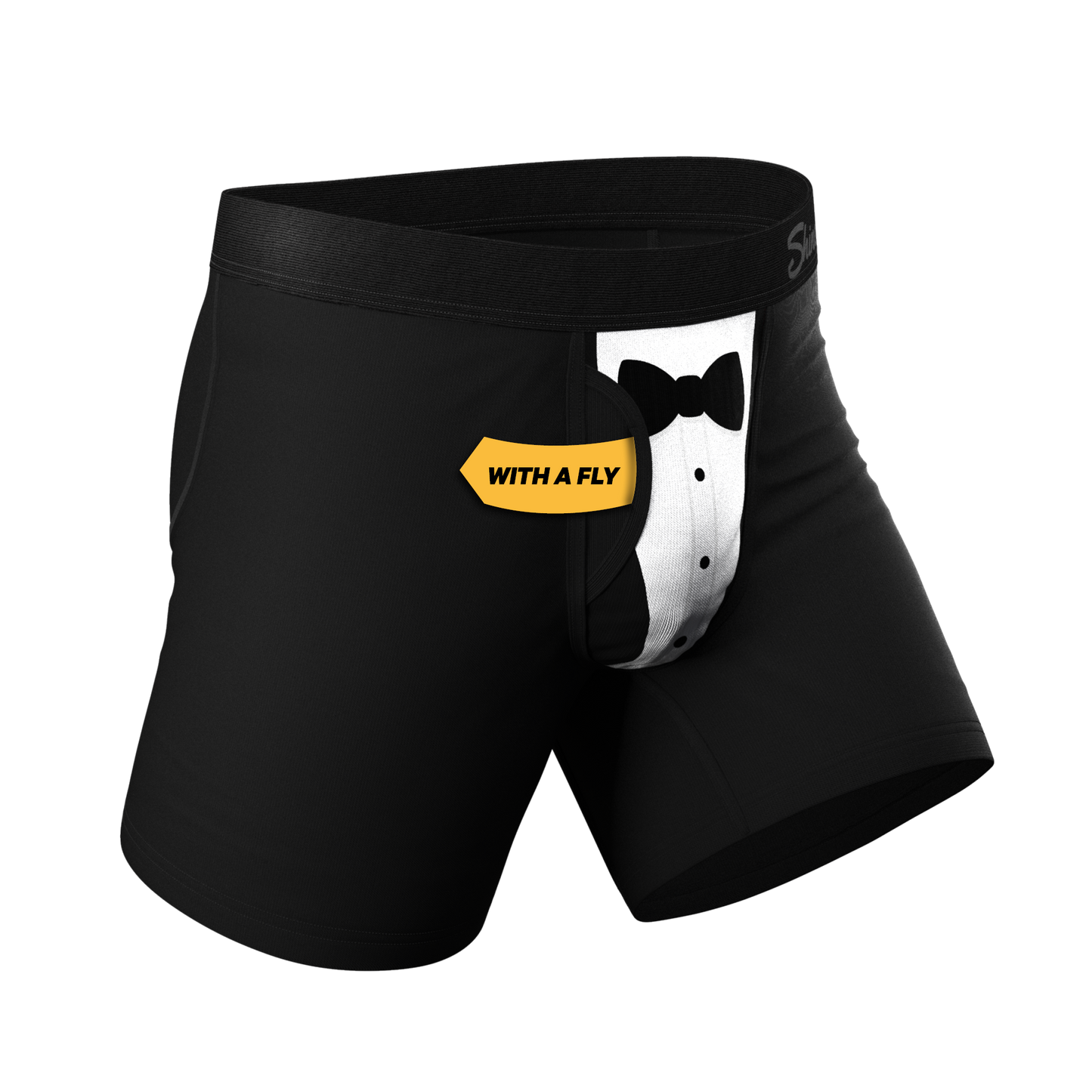 The 009 | Black Tuxedo Ball Hammock® Pouch Underwear Fly