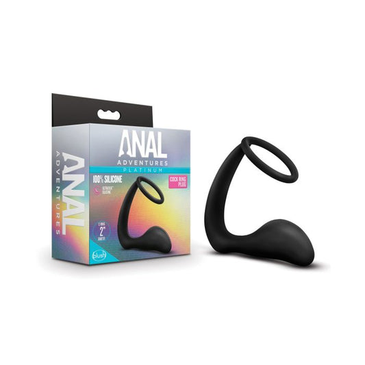 Blush Anal Adventures Cock Ring Plug